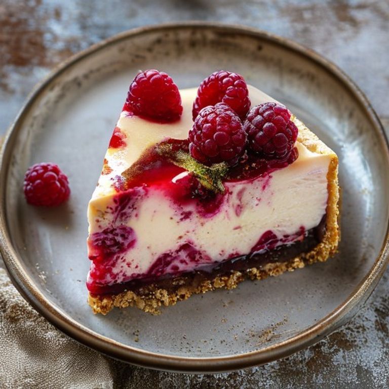 Frambuazlı Kaju Cheesecake