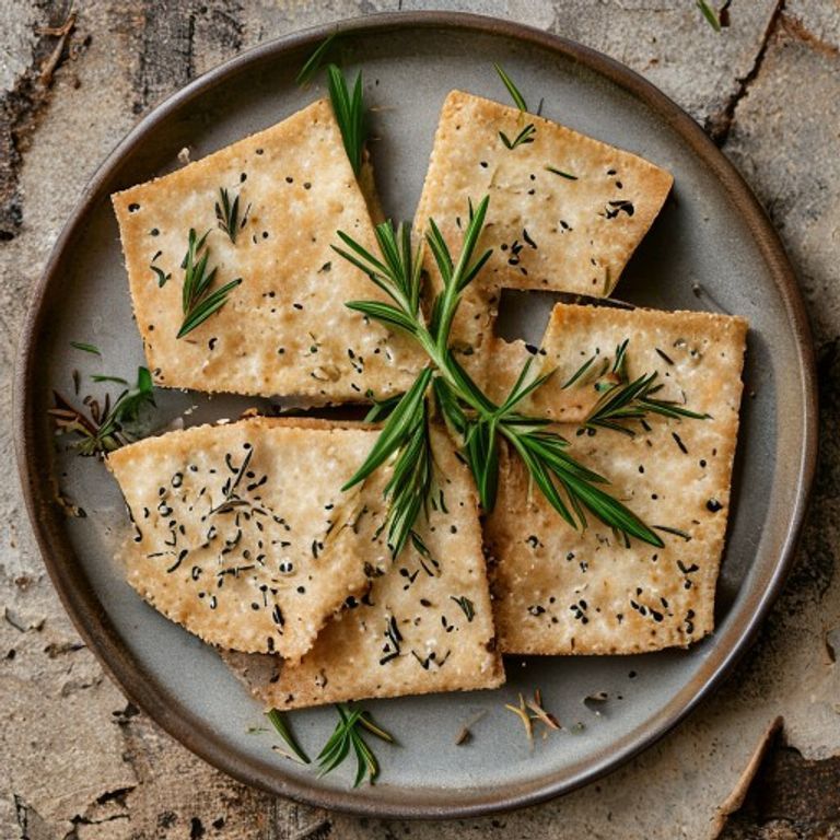 Glutensiz Karabuğday ve Biberiye Cracker