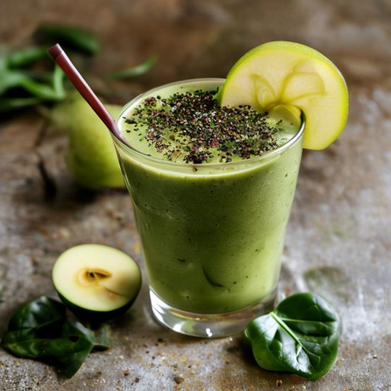 Ispanaklı Armut Yeşil Smoothie