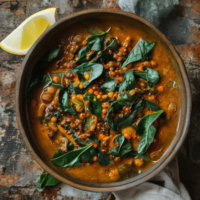 Ispanaklı Kırmızı Mercimek Yemeği