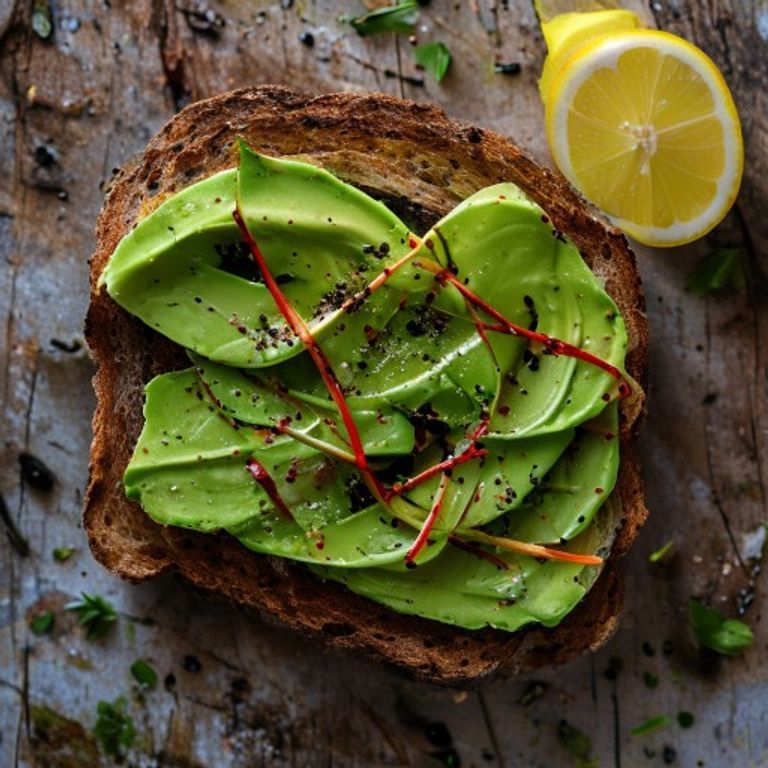 Kırmızı Biberli Avokado Tost