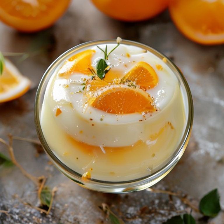 Portakallı Hindistan Cevizi Panna Cotta