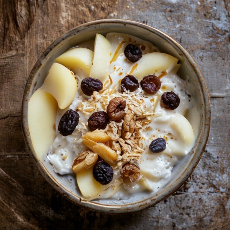 Rendelenmiş Elmalı Bircher Müsli