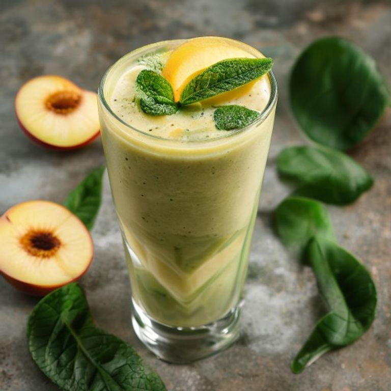 Şeftalili Yeşil Smoothie