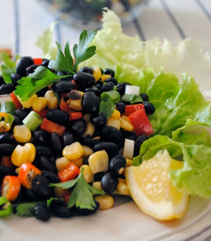 Tatlı Patates ve Fasulye Salatası