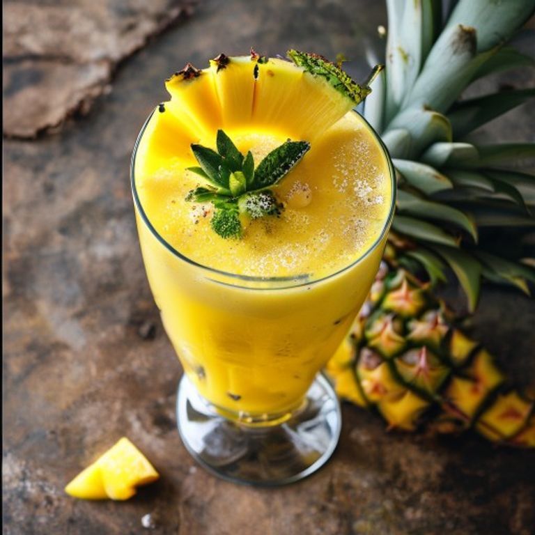 Tropikal Ananaslı Mango Smoothie