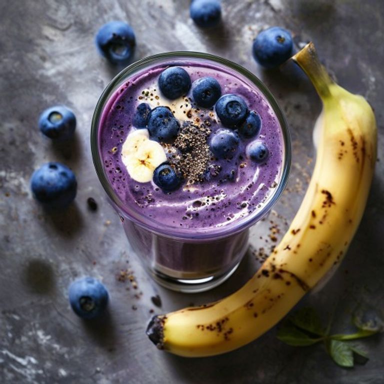 Yaban Mersinli Muzlu Smoothie