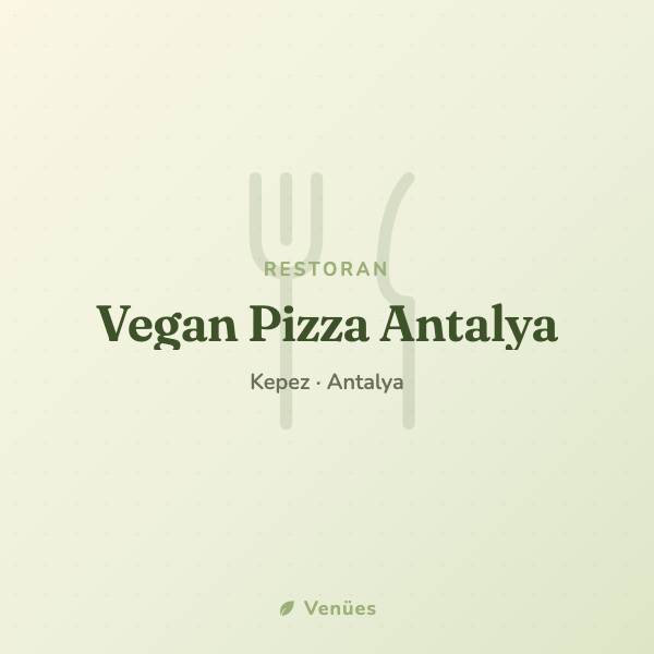 Vegan Pizza Antalya 2