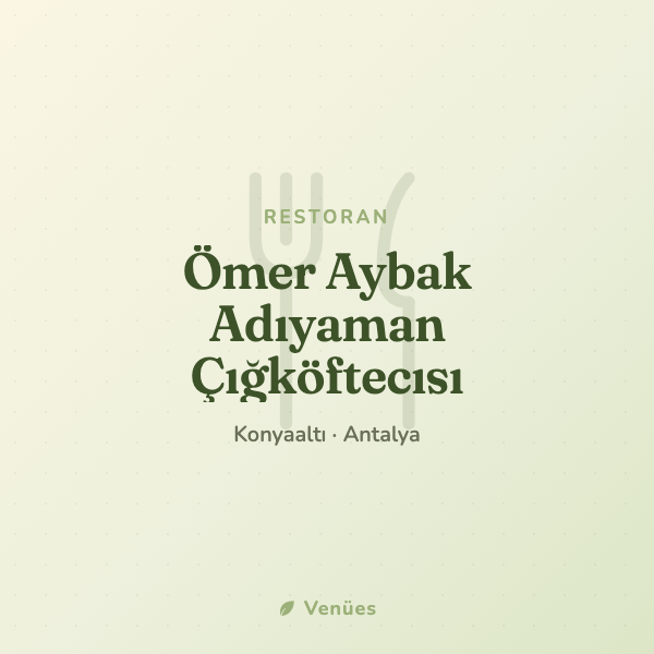 Ömer Aybak Adıyaman Çığköftecısı 3